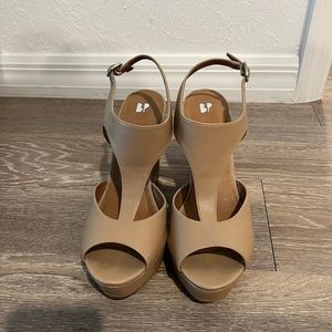 BP Nude Wedges
